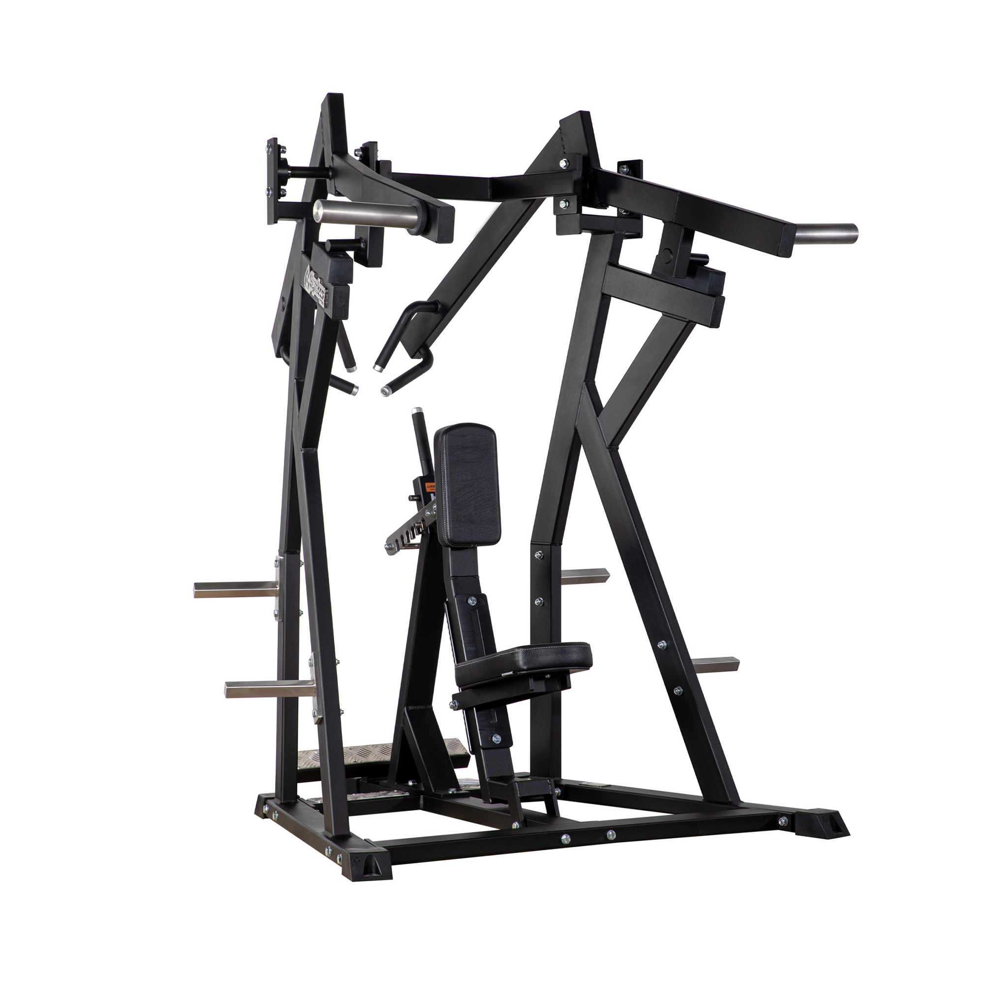 Black gym machine on a white background