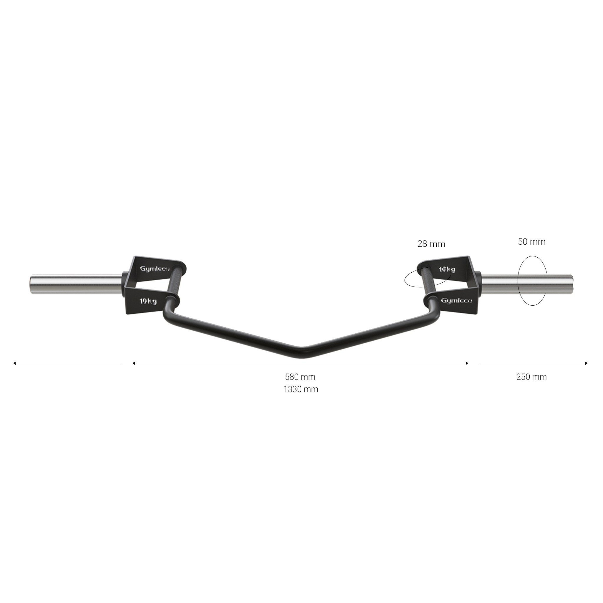 408 Open Deadlift Bar measurements