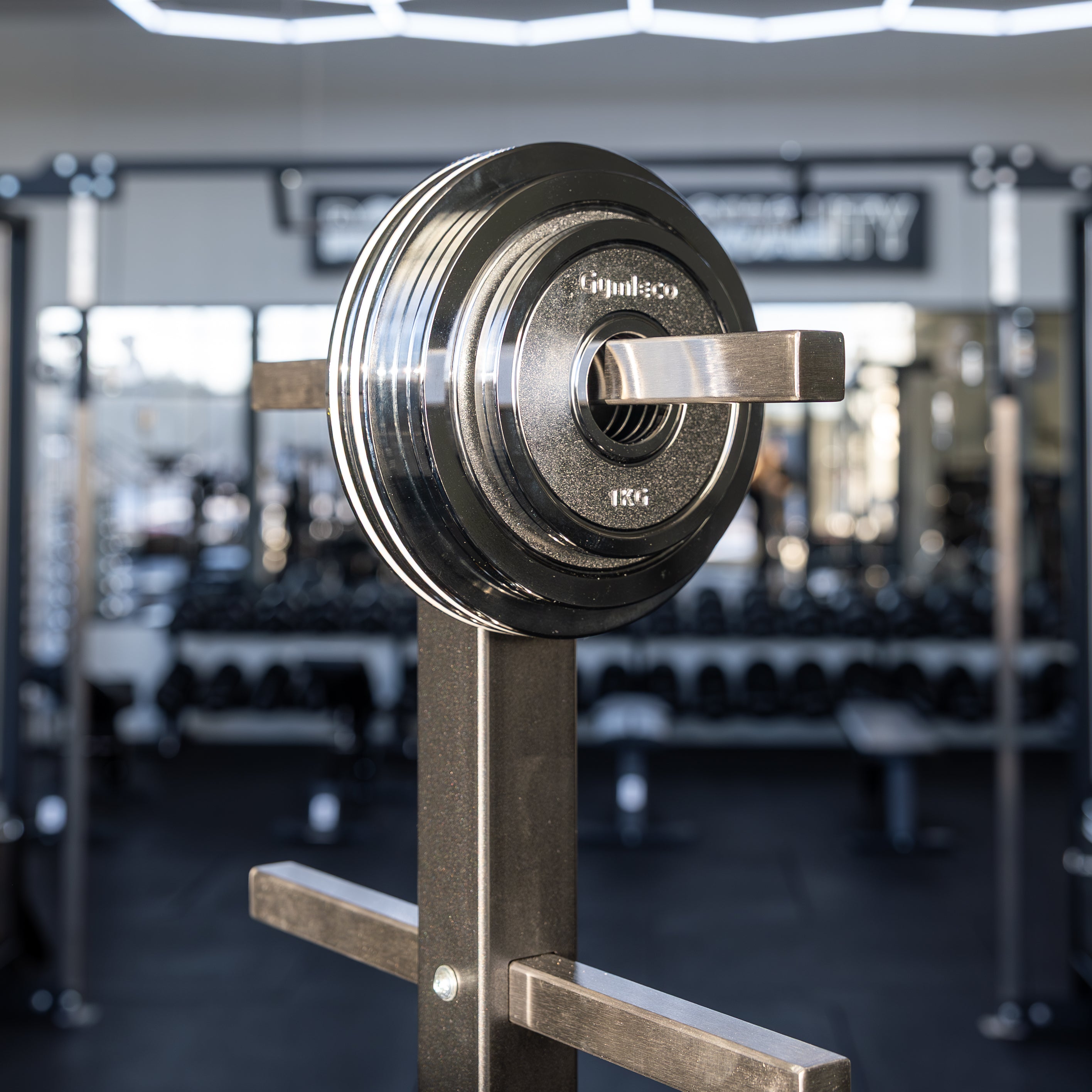 820 Calibrated steel plates with handles / Kalibrerade viktskivor i stål med handtag