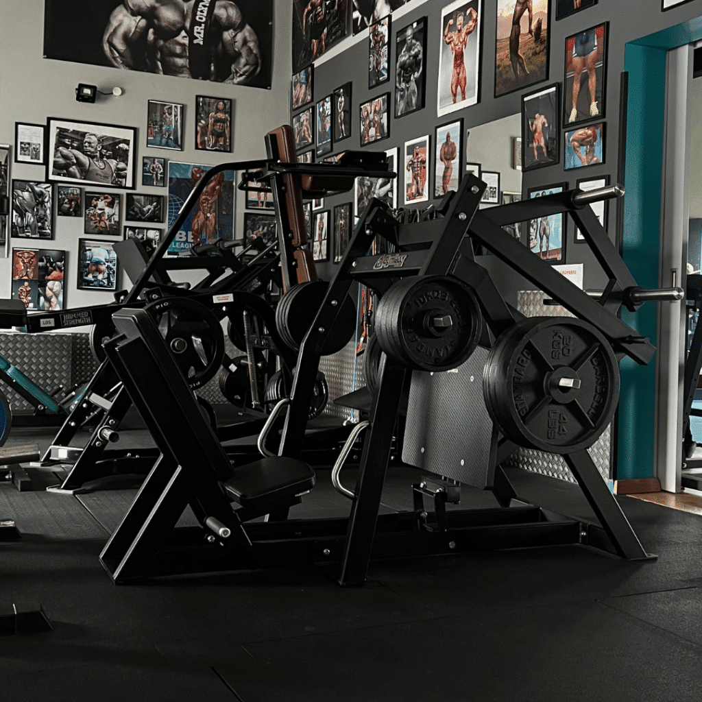 Träningsbänk och skivstänger - Exercise bench and barbells