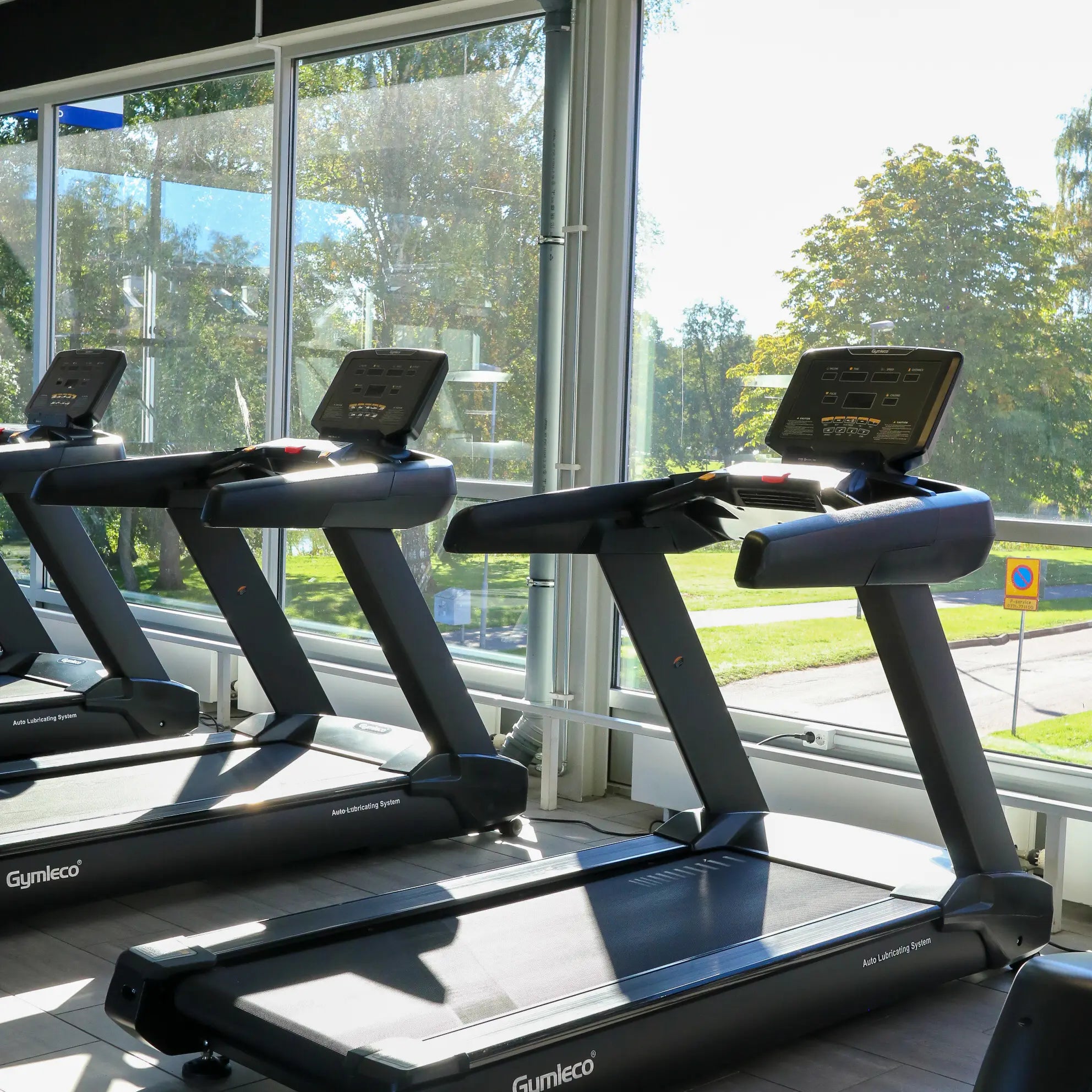 Commercial Treadmill, with self lubrication at gym