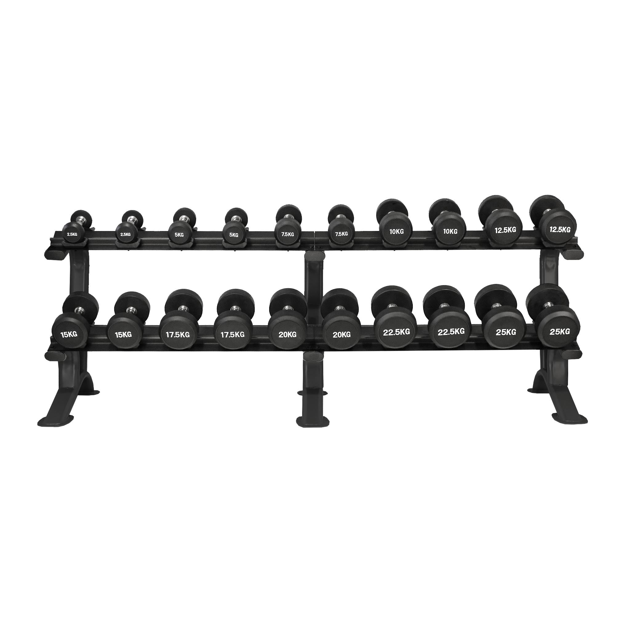 Hantlar med ställ 2.5-25kg - Dumbbells with rack 2.5-25kg