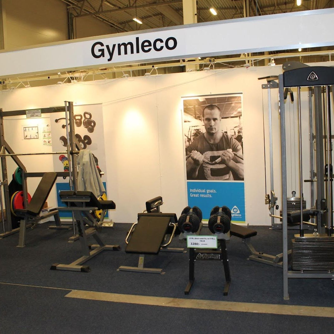 Monter med Gymleco-utrustning - Showcase with Gymleco equipment