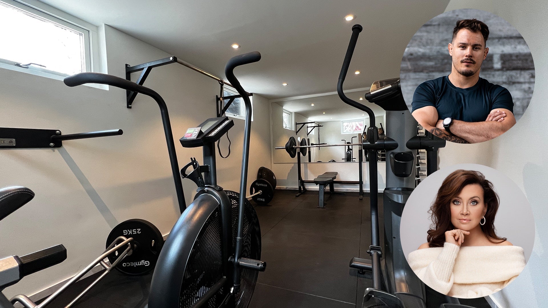 Get Inspired by Simon Sköld’s and Camilla Läckberg’s New Home Gym