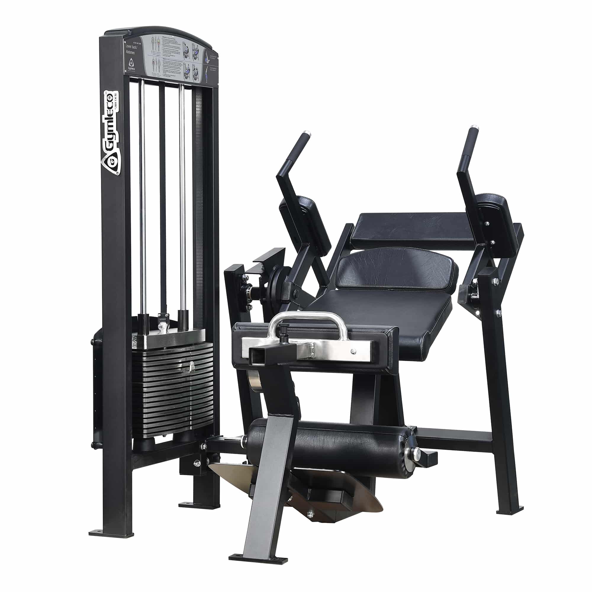 Abdominal & Lower Back Machine with Armrest – Gymleco