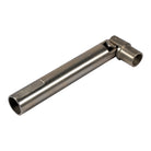 A metallic steel extension bar with a socket on one end and a threaded connector on the other, shown on a plain white background.
