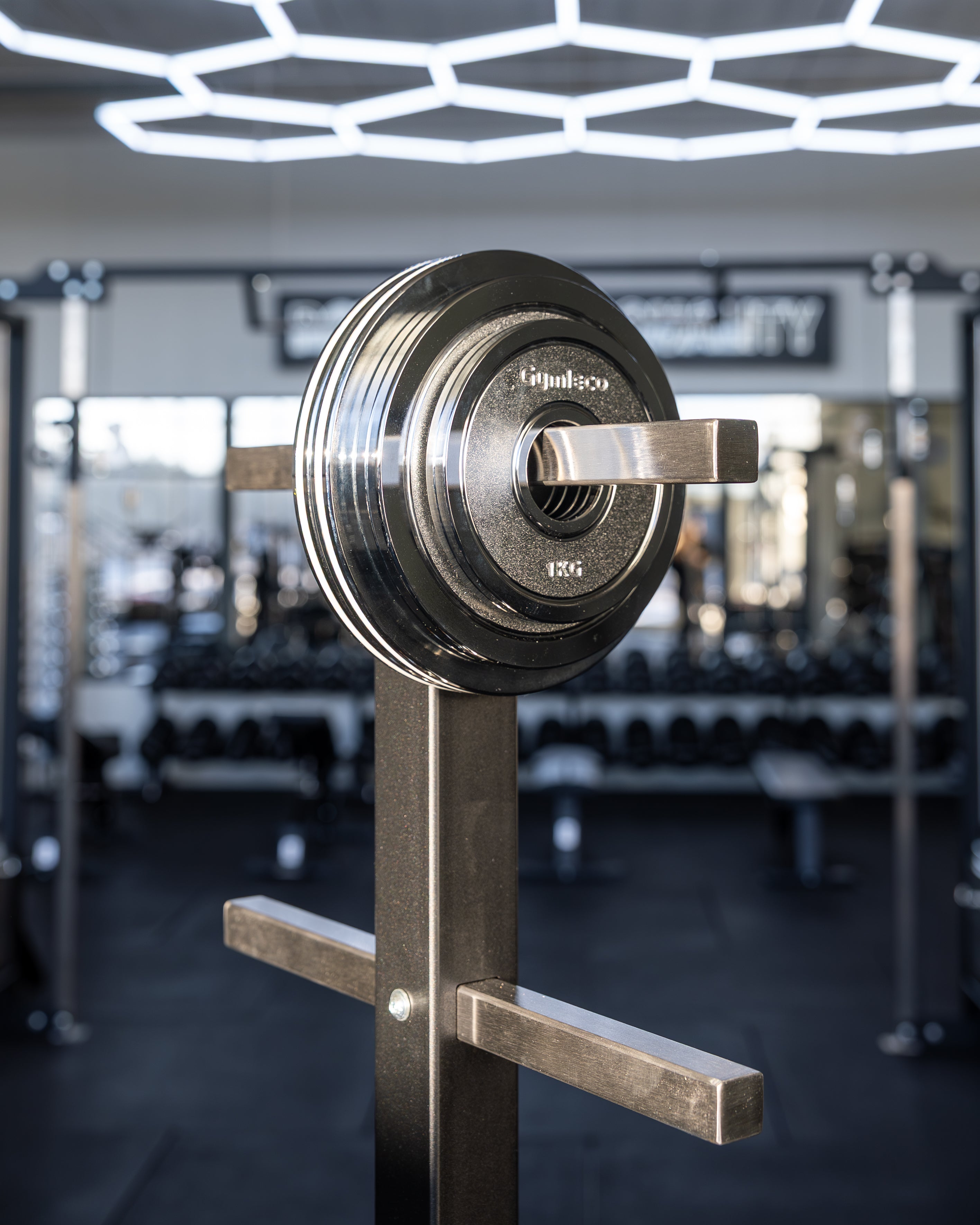 820 Calibrated steel plates with handles / Kalibrerade viktskivor i stål med handtag