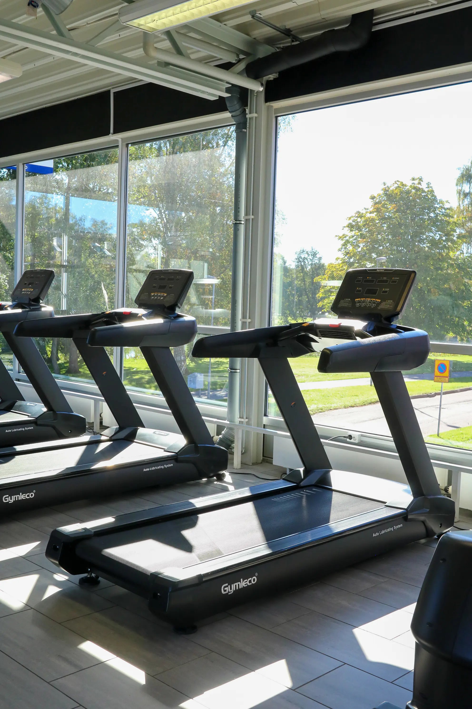 Commercial Treadmill, with self lubrication at gym