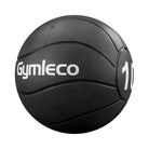 Black medicine ball with 'Gymleco' branding and number '10' on a white background