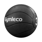 Black medicine ball with 'Gymleco' branding and number '3' on a white background