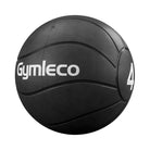 Black medicine ball with 'Gymleco' branding and number '4' on a white background