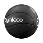 Black medicine ball with 'Gymleco' branding and number '6' on a white background