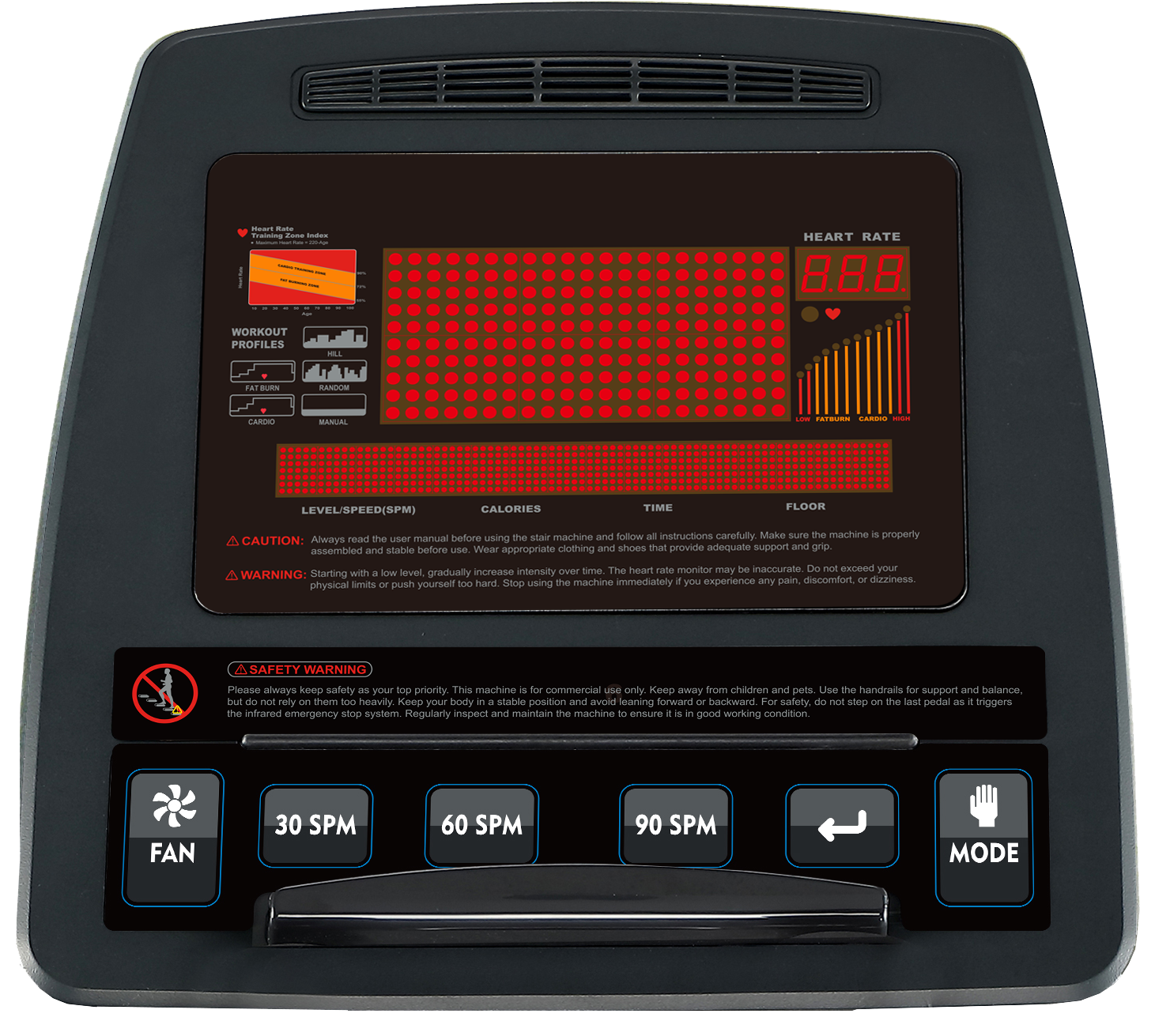 LE22S Stair machine Trappmaskin console