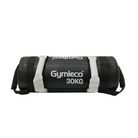 Black and white Gymleco sand bag with '30KG' on a white background
