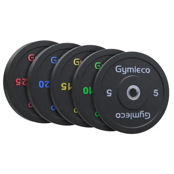 Rubber weights i black from svarta viktskivor i gummi Gymleco
